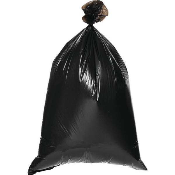 Мешки для мусора на 240 л черные (ПВД, в рулоне 10 шт, 90х130 см)