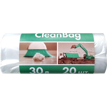 Мешки для мусора на 30 литров прозрачные (10 мкм, в рулоне 20 штук, 48x58 см) Мешки для мусора на 30 литров прозрачные (10 мкм, в рулоне 20 штук, 48x58 см)