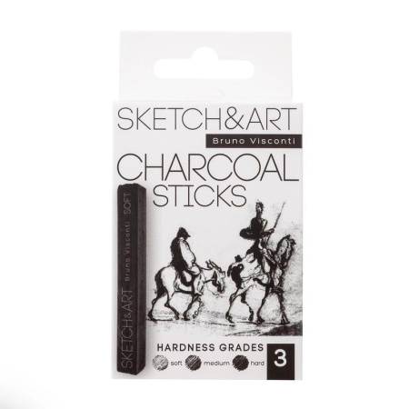 Уголь прессованный Sketch&Art черный 3 штуки (25-001) Уголь прессованный Sketch&Art черный 3 штуки (25-001)