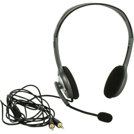 Гарнитура проводная Logitech Stereo Headset H110 (981-000271)