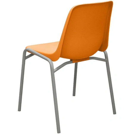 Стул обеденный Комус Мебель Стрит оранжевый (пластик, металл)