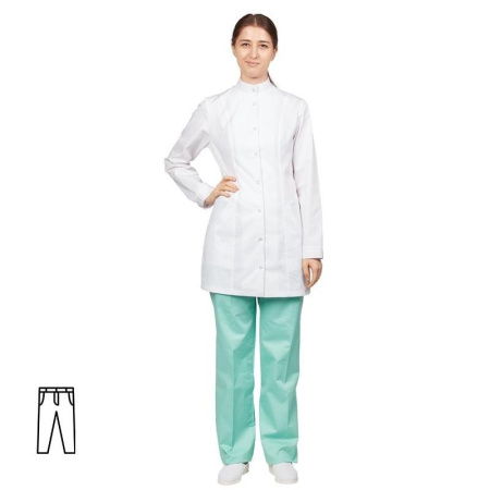 Брюки медицинские женские м14-БР мятные (размер 56-58, рост 170-176)