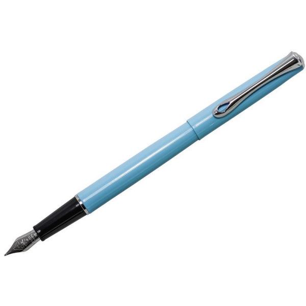 Ручка перьевая Diplomat Traveller Lumi blue M цвет чернил синий цвет корпуса голубой (артикул производителя D20001070)