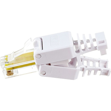 Коннектор Lanmaster LAN-TMP-U5E-WH RJ-45 cat 5e
