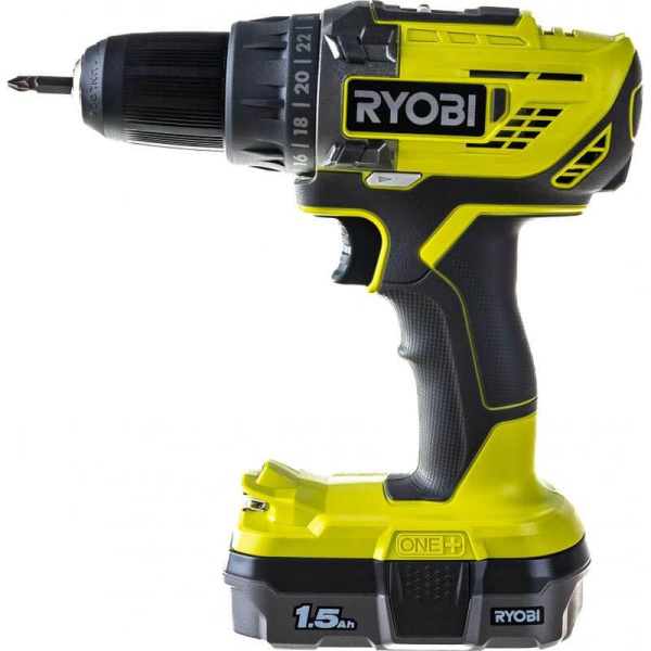 Дрель-шуруповерт аккумуляторная Ryobi One+ R18DD3-115S (5133005301)