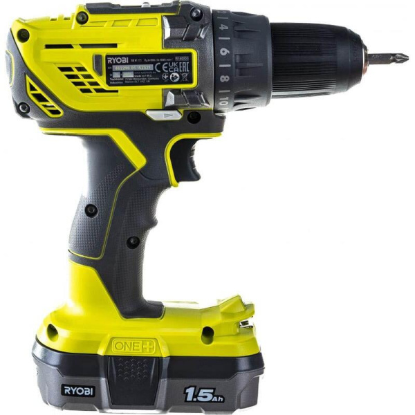 Дрель-шуруповерт аккумуляторная Ryobi One+ R18DD3-115S (5133005301)