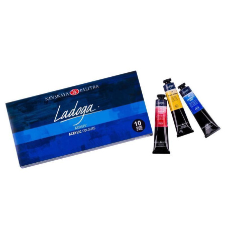 Краски акриловые Ладога 10 шт
