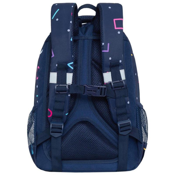 Рюкзак школьный Grizzly Геометрия разноцветный