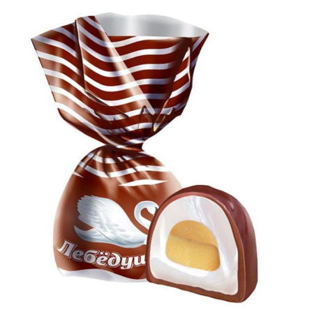 Конфеты шоколадные «Лебедушка» с начинкой мягкий ирис 250г