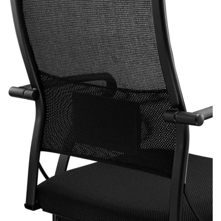 Конференц-кресло Ergolife Sit Air чёрный (ткань, металл чёрный)
