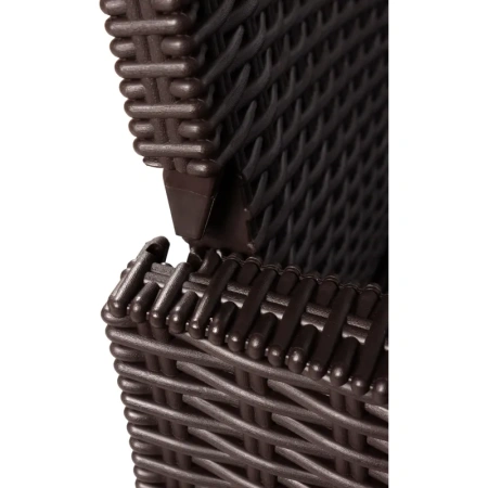 Диван двухместный TDT (коричневый, 1140х590х800 мм)