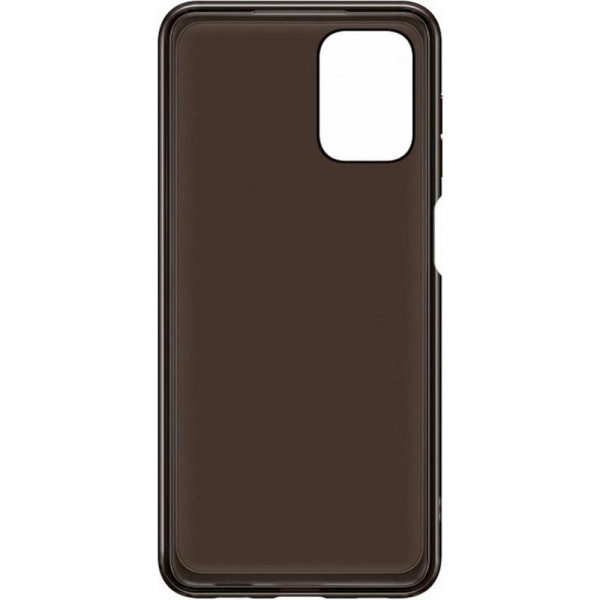 Чехол накладка Samsung Soft Clear Cover для Samsung Galaxy A12 черный  (EF-QA125TBEGRU)