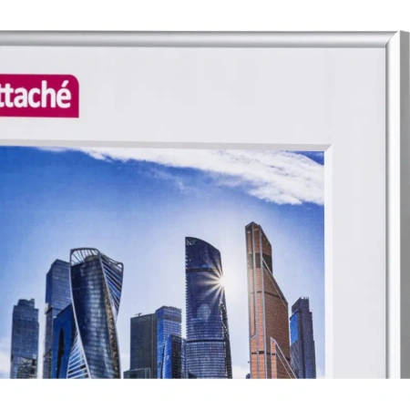 Рамка Attache 30х42 см металлический багет 9 мм серебристая