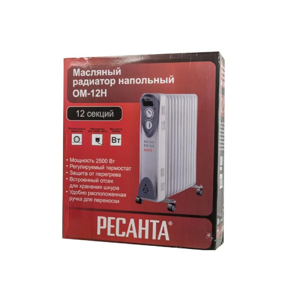 Радиатор масляный Ресанта ОМ-12Н