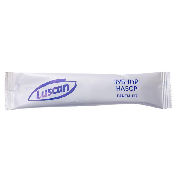Зубной набор Luscan флоупак (зубная щетка, паста, 300 штук в упаковке)
