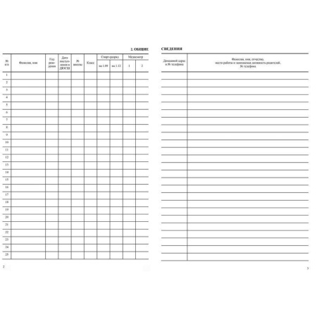 Журнал учета групповых занятий спортивной школы (A4, 20 листов) Журнал учета групповых занятий спортивной школы (A4, 20 листов)