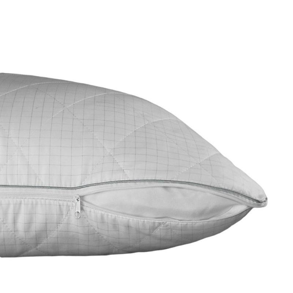 Подушка Selena 50х70 см искусственный лебяжий пух/микрофибра со стежкой  и съемным чехлом
