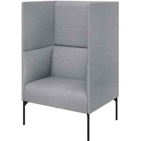 Кресло Бридж светло-серое (ткань)