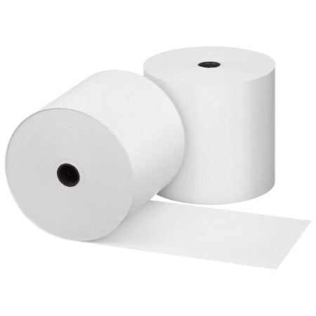 Ролики для касс из термобумаги Комус 80 мм намотка 70 м диаметр 73 мм  втулка 12 мм (3 штуки в упаковке)