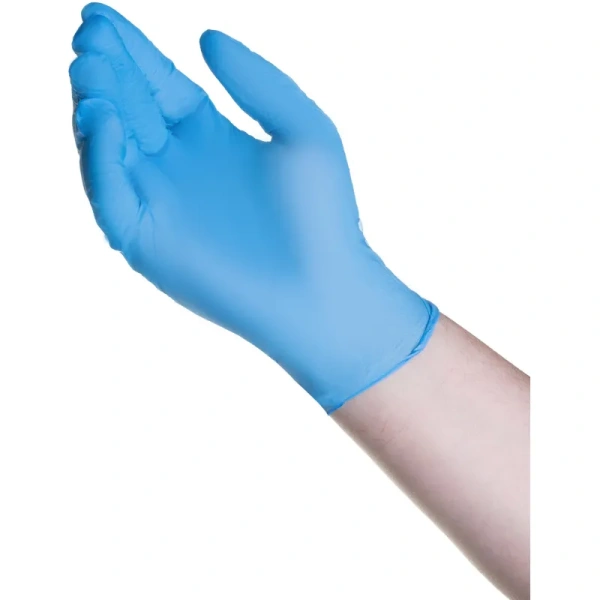 Перчатки медицинские смотровые нитриловые Top Glove нестерильные  неопудренные размер XS (5-6) голубые (100 пар/200 штук в упаковке)