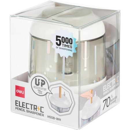 Точилка электрическая Deli белая
