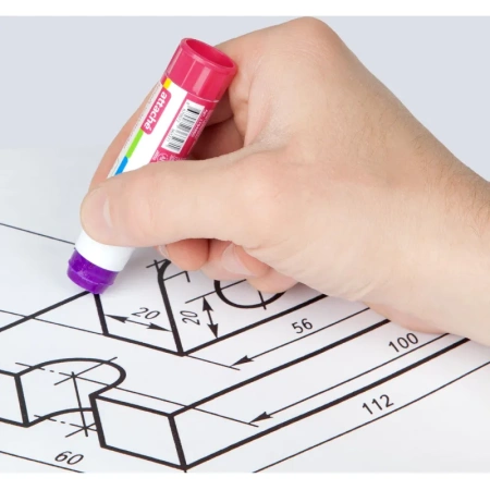 Клей-карандаш Attache 10 г (исчезающий цвет)