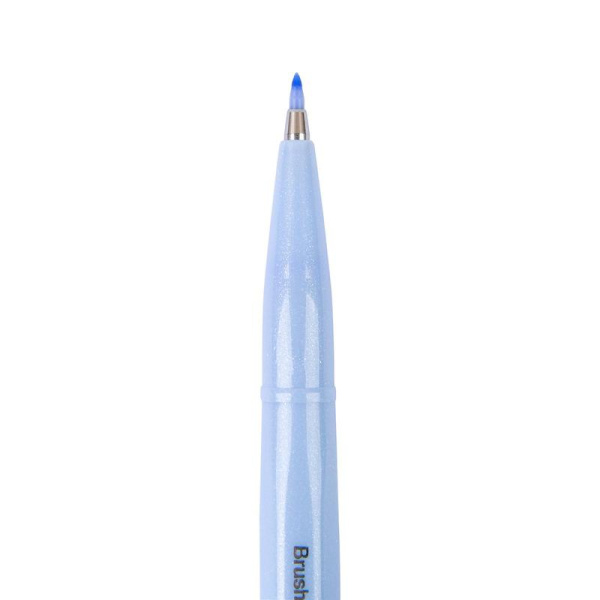 Фломастер-кисть Pentel Touch Brush Sign Pen 0.5 мм серо-голубой