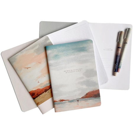 Тетрадь общая Be Smart View А5 40 листов в клетку на скрепке (N3177)