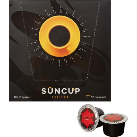 Кофе в капсулах для кофемашин Suncup Wild Cherry (50 штук в упаковке)