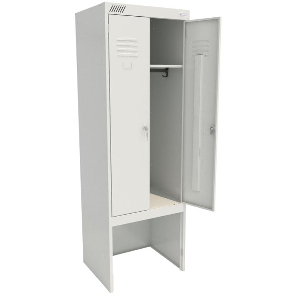 Шкаф для одежды металлический ШРК 22-600 ВСК 2 отделения