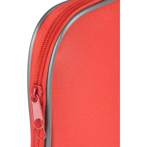 Папка-портфель тканевая Attache A4 красная (360x20x270 мм, 1 отделение)  ручка из тесьмы