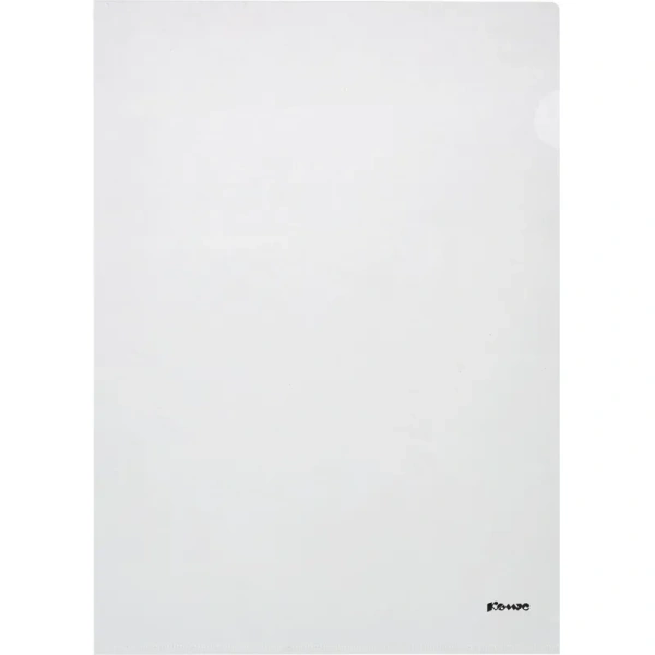 Папка-уголок Комус A4 пластиковая 180 мкм прозрачная