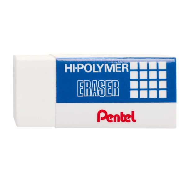 Ластик Pentel Hi-Polymer Eraser каучуковый прямоугольный 35х16х11.5 мм