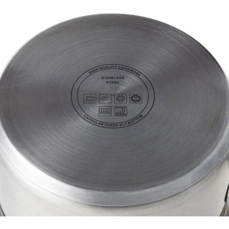 Сотейник 19.5 см нержавеющая сталь с крышкой