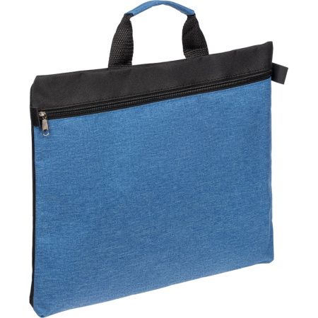 Сумка для документов Molti Melango чёрная/синяя из полиэстера