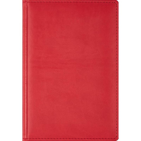 Ежедневник недатированный Attache Сиам искусственная кожа А5 176 листов красный (143x210 мм)