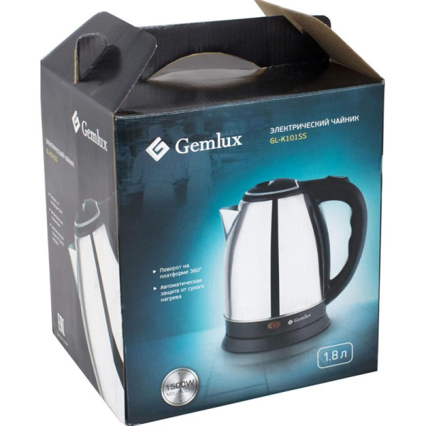 Чайник Gemlux GL-K101SS серебристый