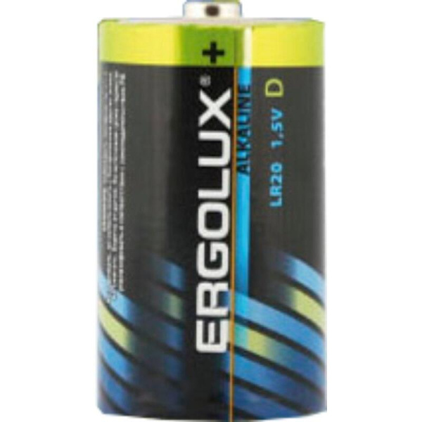 Батарейка D (LR20) Ergolux (2 штуки в упаковке)