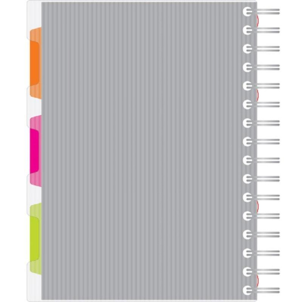 Бизнес-тетрадь Attache Selection Spiral Book A5 140 листов серая в клетку на спирали (170x206 мм)