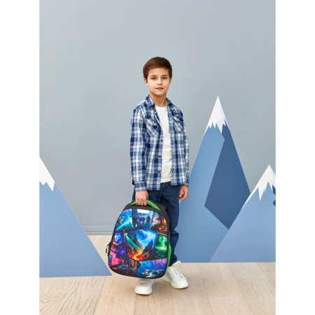 Ранец Комус Класс Light1 Фэнтези анатомический черный с одним отделением