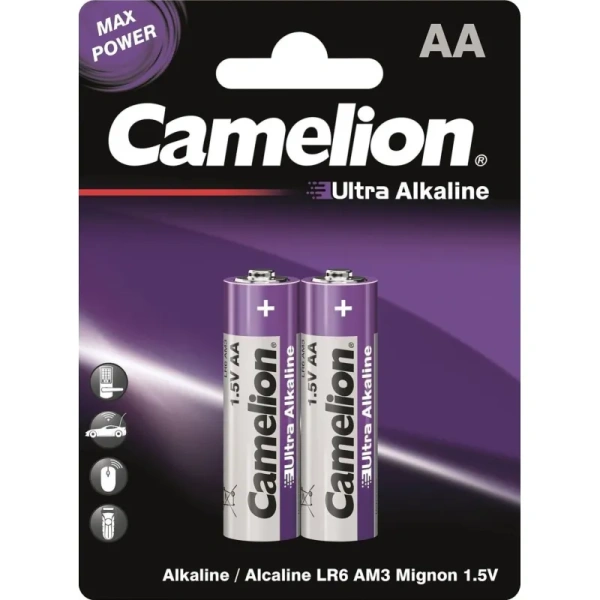 Батарейка AA пальчиковая Camelion Ultra (2 штуки в упаковке)