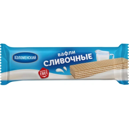 Вафли Коломенский сливочные 20 г (154 штуки в упаковке)