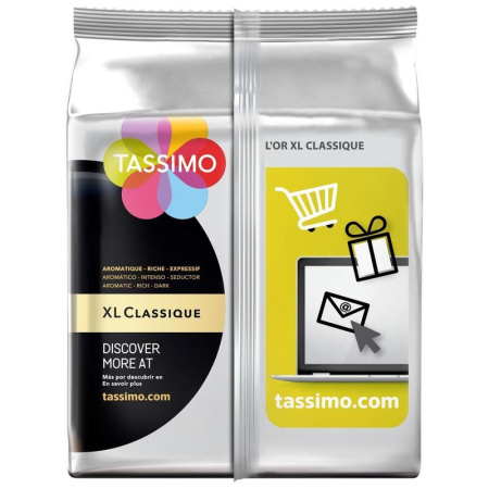 Кофе в капсулах для кофемашин Tassimo L'or XL Classique (16 штук в  упаковке)