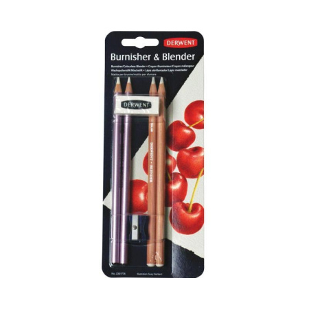 Набор карандашей для смешивания цветов и полировки Derwent 4 цвета