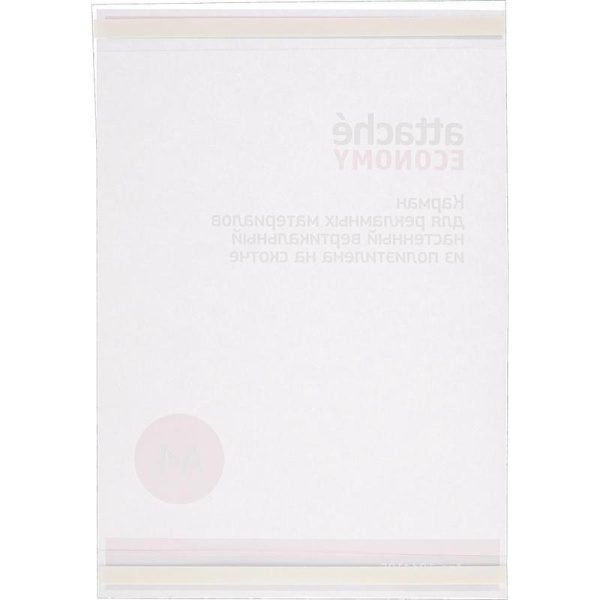 Карман настенный Attache Economy А4 из полиэтилена на скотче (297х210 мм, вертикальный, 5 штук в упаковке)