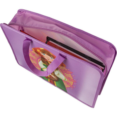 Папка для тетрадей Комус Три богатыря Любава А4