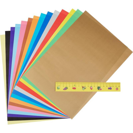 Бумага цветная Лилия Холдинг Страна чудес Приключение в саду (А4, 14 листов, 14 цветов, мелованная)