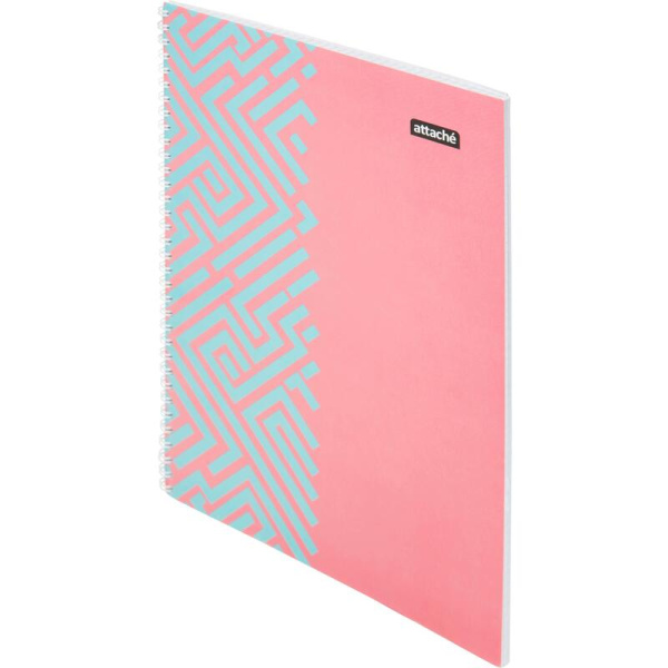 Тетрадь общая Attache Греция А4 60 листов в клетку на спирали (обложка  разноцветная, ВД-лак)