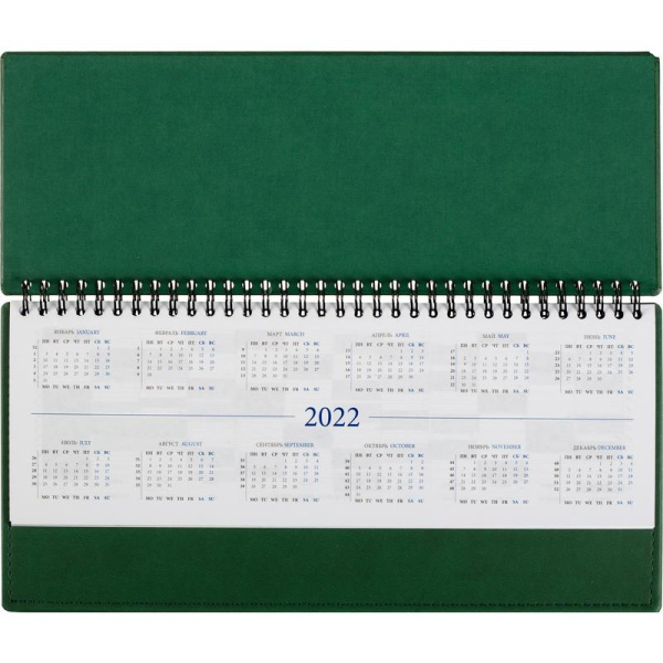 Планинг датированный 2022 год Attache Вива 60 листов зеленый (303x150  мм)