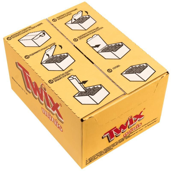 Шоколадные батончики Twix Minis 1 кг